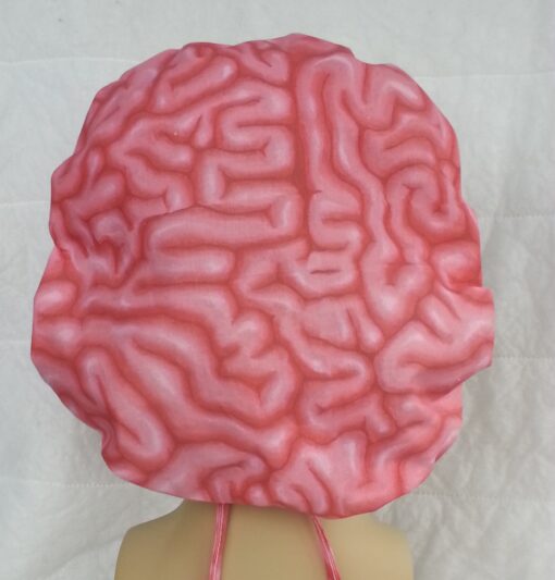 Surgical Scrub Hat Banded Bouffant Brains Grey Matter - Image 2