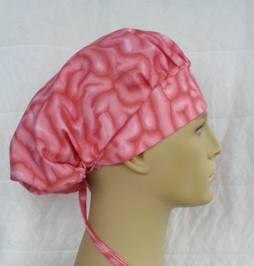 Surgical Scrub Hat Banded Bouffant Brains Grey Matter - Image 3