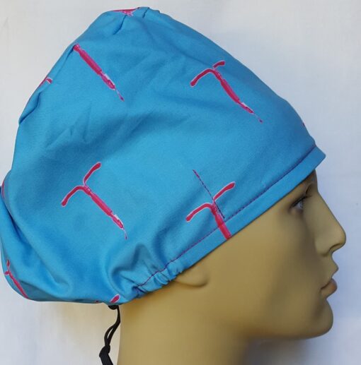 Surgical Scrub Hat Pixie Cord Lock, IUD - Image 2