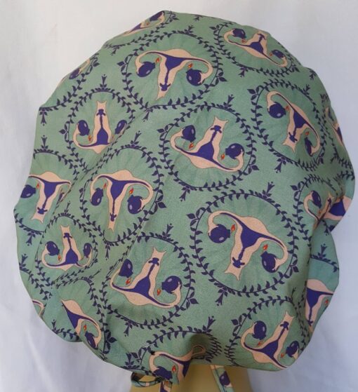 Surgical Scrub Hat Banded Bouffant, Ovary, GYN - Image 3