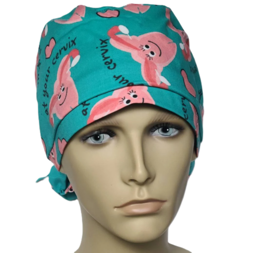 Cervix - At Your Cervix Surgical Scrub Hat - Image 5